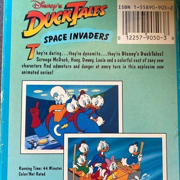 Disney Ducktales Space Invaders VHS Video Tape VCR Show 1991 Duck Tales - Picture 2 of 7